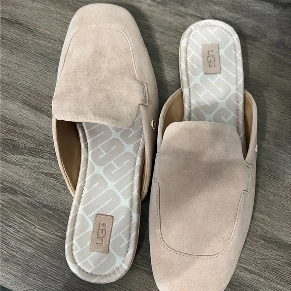 Never worn Ugg pink suede mule size 8 - Picture 2 of 5